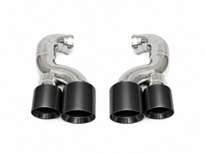 Fabspeed Deluxe Quad Style Tips, Satin Black. Porsche 957 V6 (2008-2010) - 95511125150, 95511125250, 95511125171, 95511125271 - FS.POR.957V6.QDTB